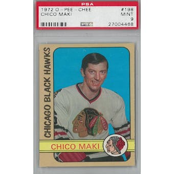 1972/73 O-Pee-Chee Hockey #198 Chico Maki PSA 9 (Mint) *4468 (Reed Buy)