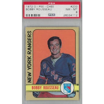 1972/73 O-Pee-Chee Hockey #233 Bobby Rousseau PSA 8 (NM-MT) *4112 (Reed Buy)