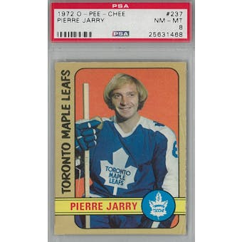 1972/73 O-Pee-Chee Hockey #237 Pierre Jarry PSA 8 (NM-MT) *1468 (Reed Buy)