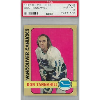 1972/73 O-Pee-Chee Hockey #238 Don Tannahill PSA 8 (NM-MT) *1550 (Reed Buy)