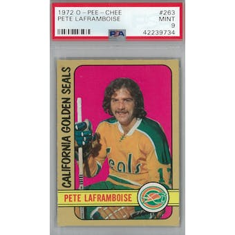 1972/73 O-Pee-Chee Hockey #263 Pete Laframboise PSA 9 (Mint) *9734 (Reed Buy)