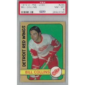 1972/73 O-Pee-Chee Hockey #265 Bill Collins PSA 8 (NM-MT) *3745 (Reed Buy)