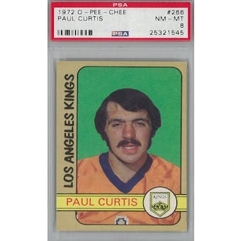 1972/73 O-Pee-Chee Hockey #266 Paul Curtis PSA 8 (NM-MT) *1545 (Reed Buy)