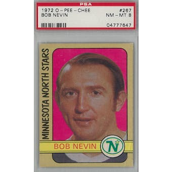 1972/73 O-Pee-Chee Hockey #267 Bob Nevin PSA 8 (NM-MT) *7647 (Reed Buy)