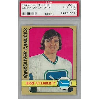 1972/73 O-Pee-Chee Hockey #278 Gerry O'Flaherty PSA 8 (NM-MT) *1577 (Reed Buy)