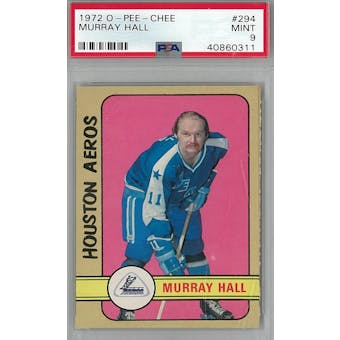 1972/73 O-Pee-Chee Hockey #294 Murray Hall PSA 9 (Mint) *0311 (Reed Buy)