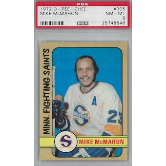 1972/73 O-Pee-Chee Hockey #305 Mike McMahon PSA 8 (NM-MT) *8848 (Reed Buy)
