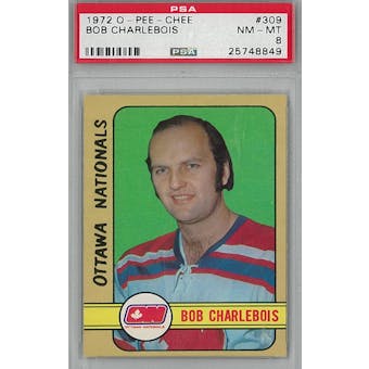 1972/73 O-Pee-Chee Hockey #309 Bob Charlebois RC PSA 8 (NM-MT) *8849 (Reed Buy)
