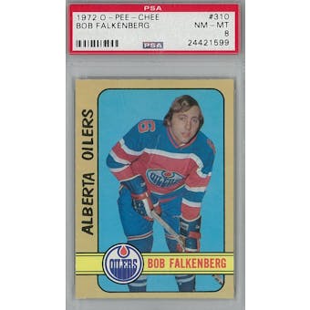 1972/73 O-Pee-Chee Hockey #310 Bob Falkenberg PSA 8 (NM-MT) *1599 (Reed Buy)