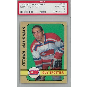 1972/73 O-Pee-Chee Hockey #326 Guy Trottier PSA 8 (NM-MT) *4014 (Reed Buy)