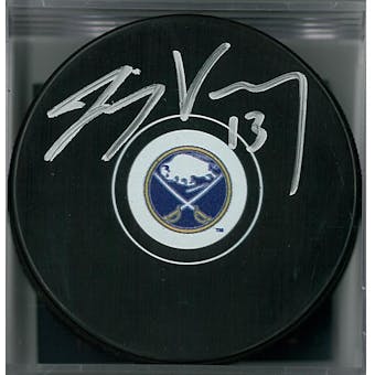 Jimmy Vesey Autographed Buffalo Sabres Hockey Puck