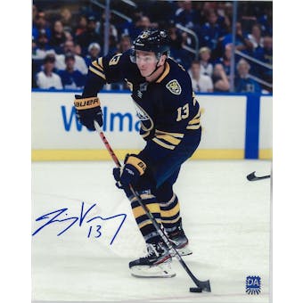 Jimmy Vesey Autographed Buffalo Sabres 8x10 Photo