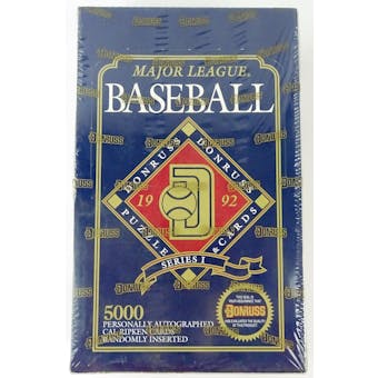 1992 Donruss Series 1 Baseball Hobby Box (Reed Buy)