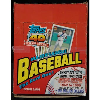 1991 Topps Baseball Rack Box (Reed Buy)
