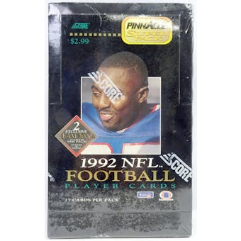 1992 Pinnacle Football SuperPack Hobby Box (Reed Buy)