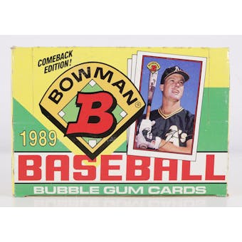 1989 Bowman Baseball Wax Box (Reed Buy)