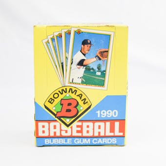 1990 Bowman Baseball Wax Box (Reed Buy)