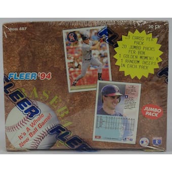 1994 Fleer Baseball Jumbo Box (Reed Buy)