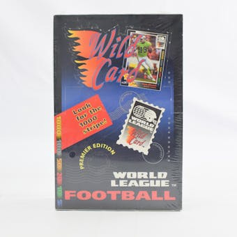 1992 Wild Card World League Football Hobby Box (Reed Buy)