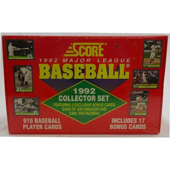 1992 Score Baseball Factory Set (Red) (Reed Buy)