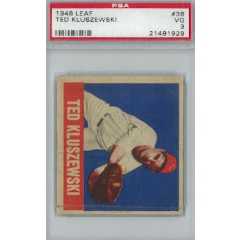 1948 Leaf Baseball #38 Ted Kluszewski RC PSA 3 (VG) *1929 (Reed Buy)
