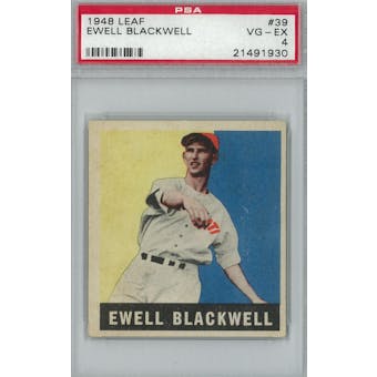 1948 Leaf Baseball #39 Ewell Blackwell RC PSA 4 (VG-EX) *1930 (Reed Buy)