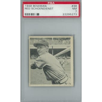 1948 Bowman Baseball #38 Red Schoendienst RC PSA 7 (NM) *5273 (Reed Buy)