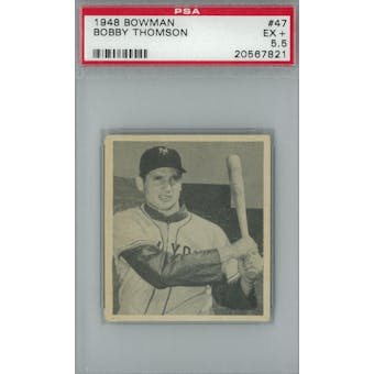 1948 Bowman Baseball #47 Bobby Thomson RC PSA 5.5 (EX+) *7821 (Reed Buy)