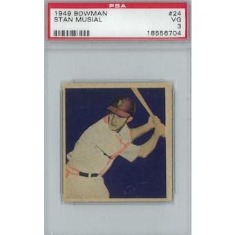 1949 Bowman Baseball #24 Stan Musial PSA 3 (VG) *6704 (Reed Buy)