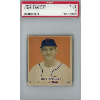 1949 Bowman Baseball #175 Luke Appling RC PSA 3 (VG) *6030 (Reed Buy)