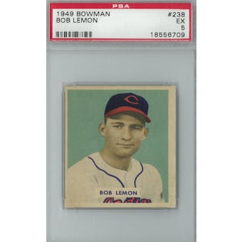 1949 Bowman Baseball #238 Bob Lemon RC PSA 5 (EX) *6709 (Reed Buy)