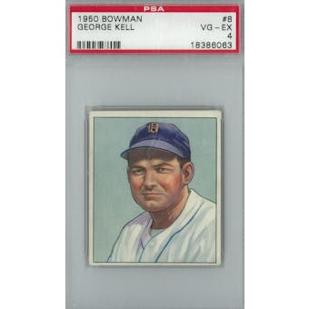 1950 Bowman Baseball #8 George Kell PSA 4 (VG-EX) *6063 (Reed Buy)