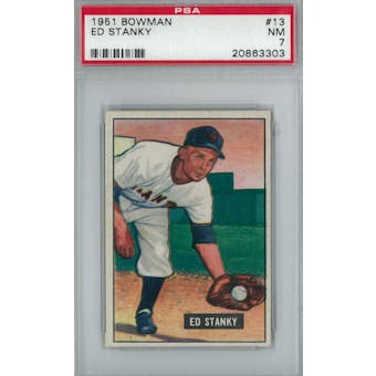 1951 Bowman Baseball #13 Ed Stanky PSA 7 (NM) *3303 (Reed Buy)