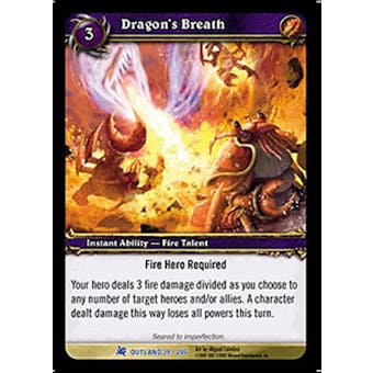 WoW Fires of Outland Single Dragon's Breath (FoO-039) NM/MT