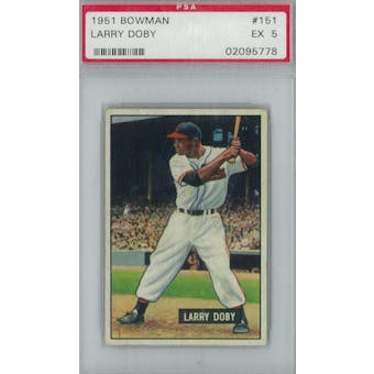 1951 Bowman Baseball #151 Larry Doby PSA 5 (EX) *5778 (Reed Buy)