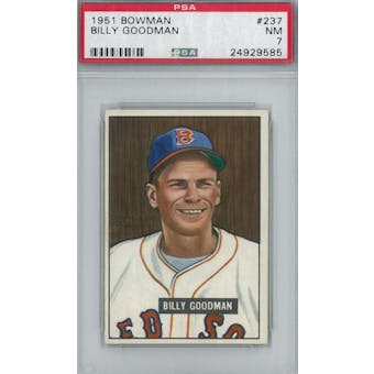 1951 Bowman Baseball #237 Billy Goodman PSA 7 (NM) *9585 (Reed Buy)
