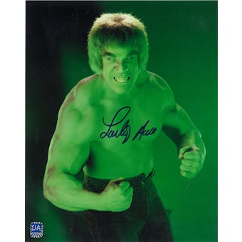 Lou Ferrigno Autographed Hulk Flex 8x10 Photo