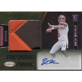 2018 Certified Baker Mayfield Patch Autographed Card #206 #11/25