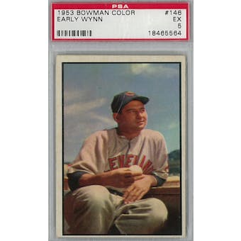1953 Bowman Color Baseball #146 Early Wynn PSA 5 (EX) *5564 (Reed Buy)