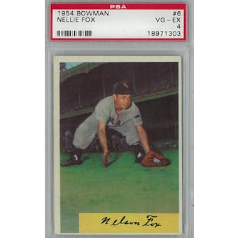 1954 Bowman Baseball #6 Nellie Fox PSA 4 (VG-EX) *1303 (Reed Buy)