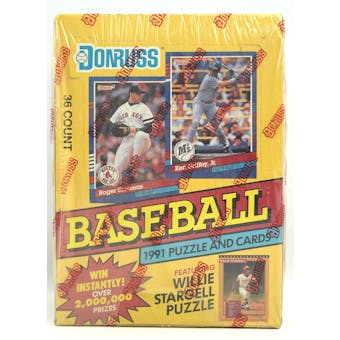 1991 Donruss Series 1 Baseball Wax Box (Reed Buy)
