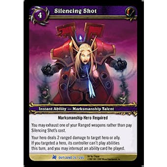 WoW Fires of Outland Single Silencing Shot (FoO-035) NM/MT