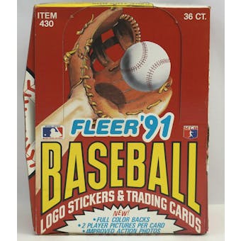 1991 Fleer Baseball Wax Box (Reed Buy)