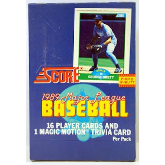 1989 Score Baseball Wax Box (Reed Buy)