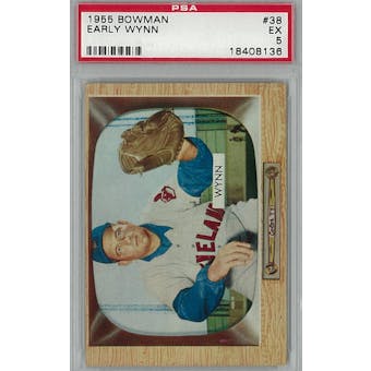 1955 Bowman Baseball #38 Early Wynn PSA 5 (EX) *8136 (Reed Buy)
