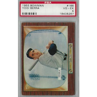 1955 Bowman Baseball #168 Yogi Berra PSA 4 (VG-EX) *8267 (Reed Buy)