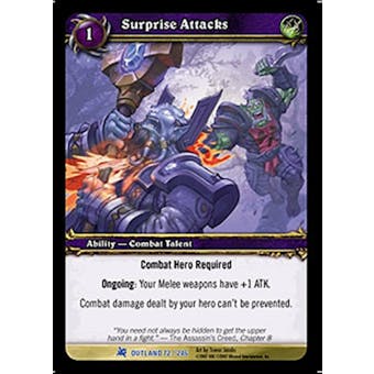 WoW Fires of Outland Single Surprise Attacks (FoO-072) NM/MT