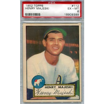 1952 Topps Baseball #112 Henry Majeski PSA 6 (EX-MT) *9399 (Reed Buy)