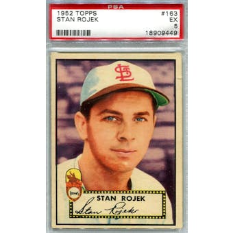 1952 Topps Baseball #163 Stan Rojek PSA 5 (EX) *9449 (Reed Buy)