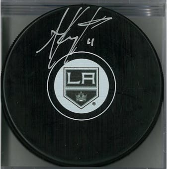 Anze Kopitar Autographed Los Angeles Kings Hockey Puck (AJSW COA)